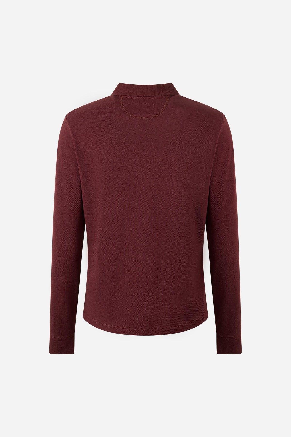 Women's long-sleeve polo shirt in 100% cotton piqué with a regular fit, ribbed collar, button front, fabric cuffs, and embroidered brand logo detail. - Port Royale