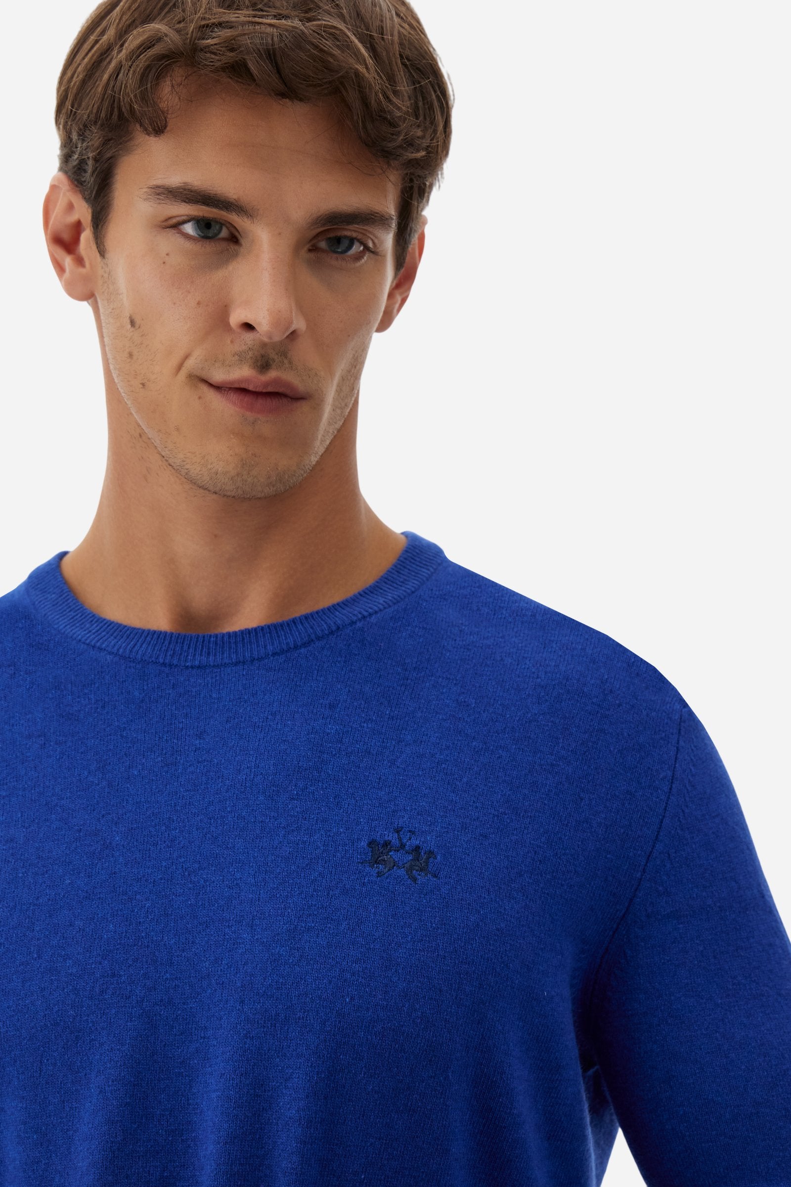 Pull homme col rond en mélange de laine - Blaze