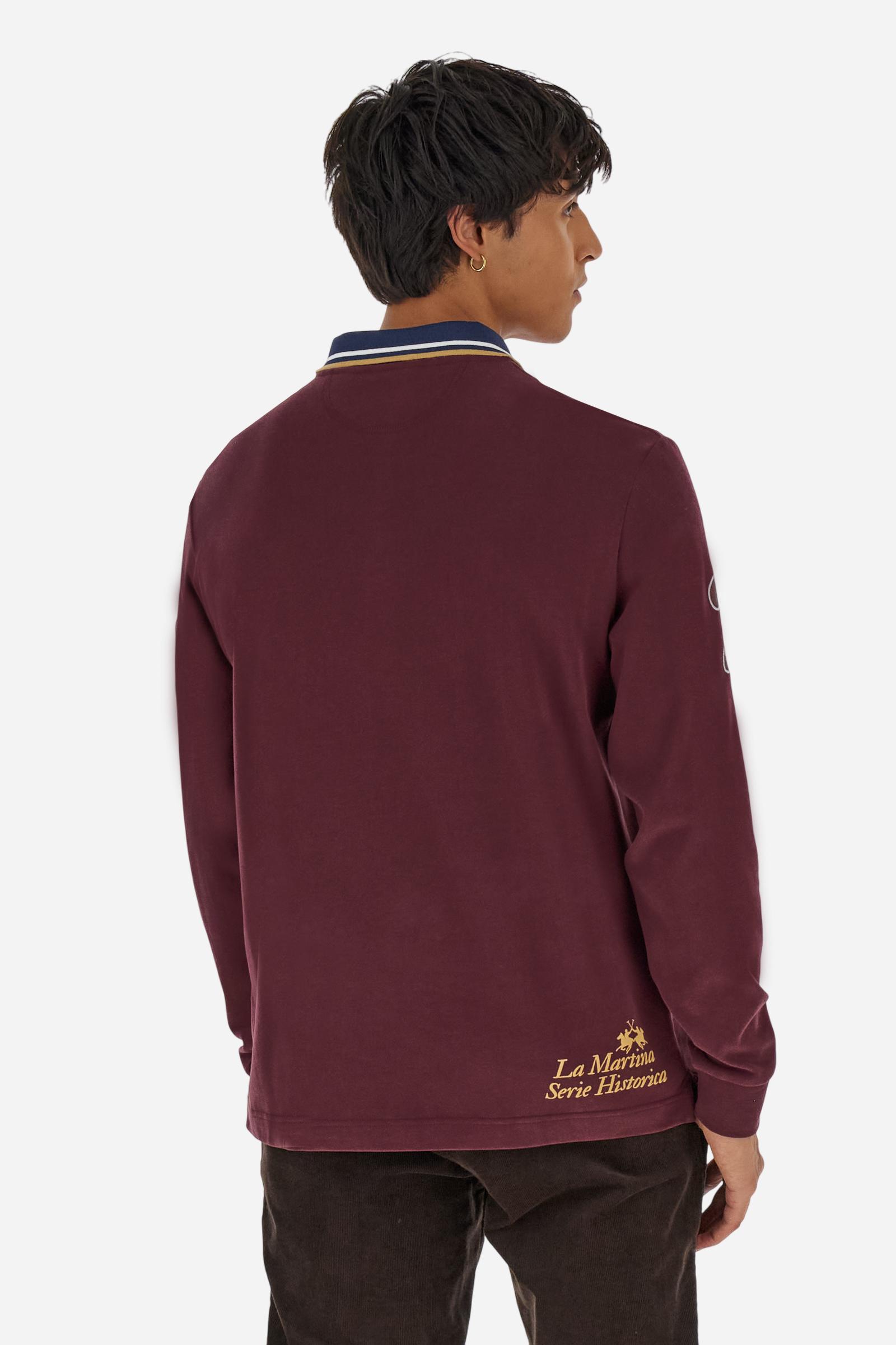 Men’s soft‑touch jersey polo shirt - Bertram