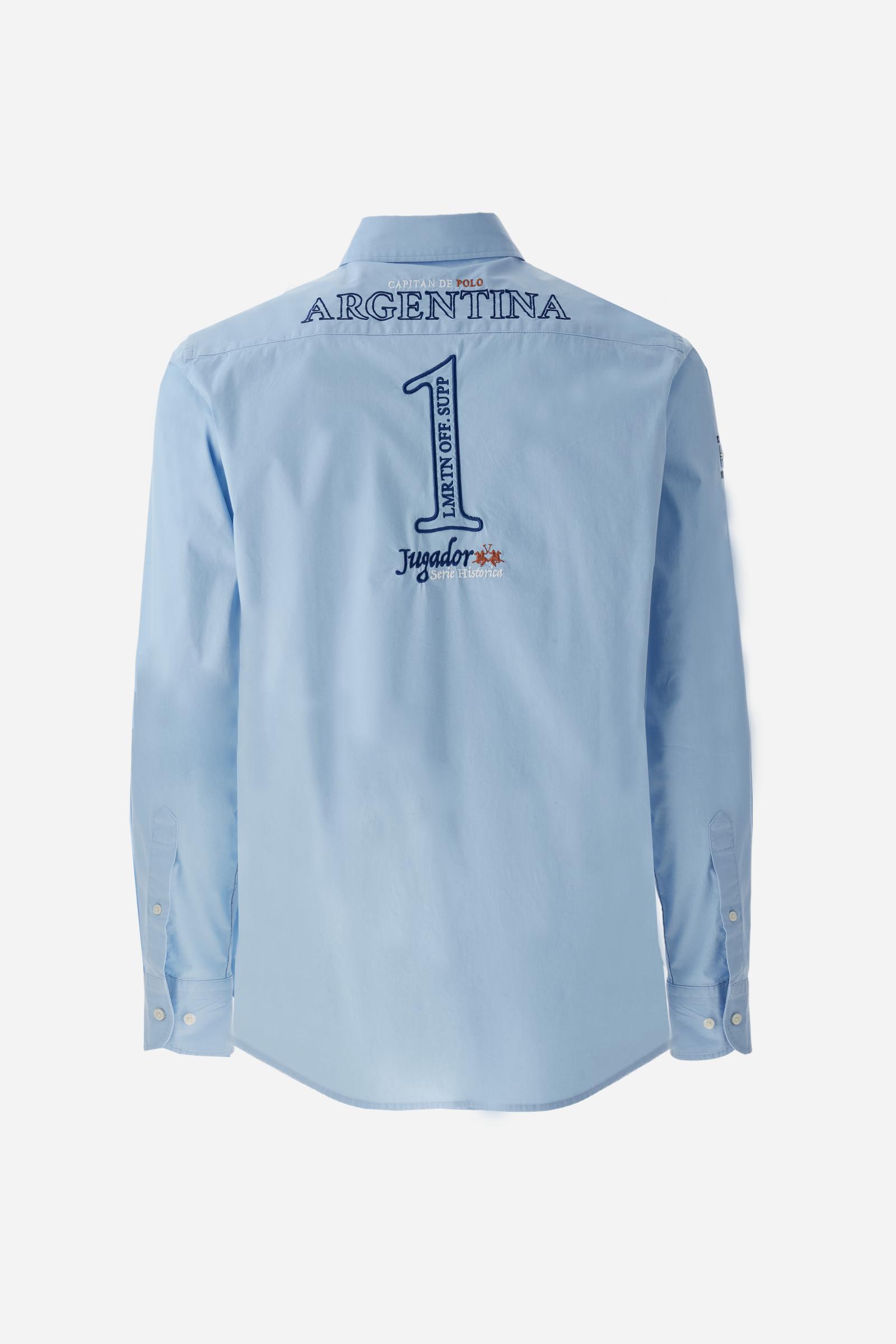 Men’s poplin shirt Argentina Logo - Rodolfo