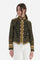 Veste femme en sergé de coton avec ornements - Beatriz