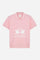 Short-sleeved polo shirt for girls made from soft 100% cotton piqué in a solid colour. The style features a regular fit, hip length and shirt collar in the same fabric with a buttonless V-neck. The contrast maxi front print, featuring the brand logo, gives the garment strong visual impact and a sporty, feminine style. - FairTale