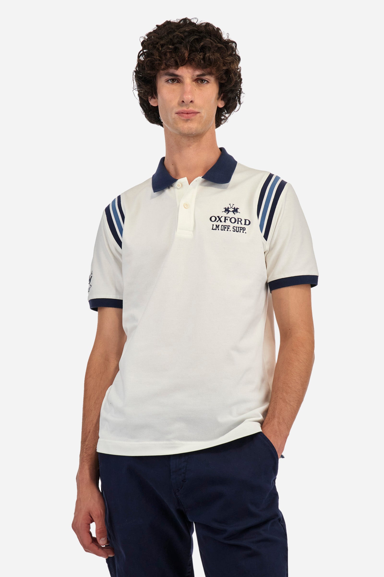 Poloshirt aus Stretch-Baumwolle, Regular Fit – Zaccheus