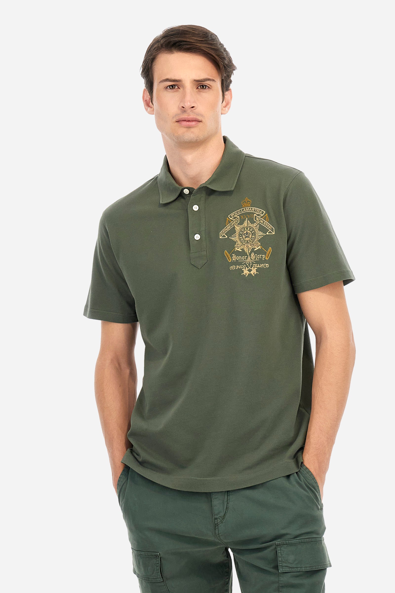 Guards polo in elasticated cotton with a regular fit - Abelardo