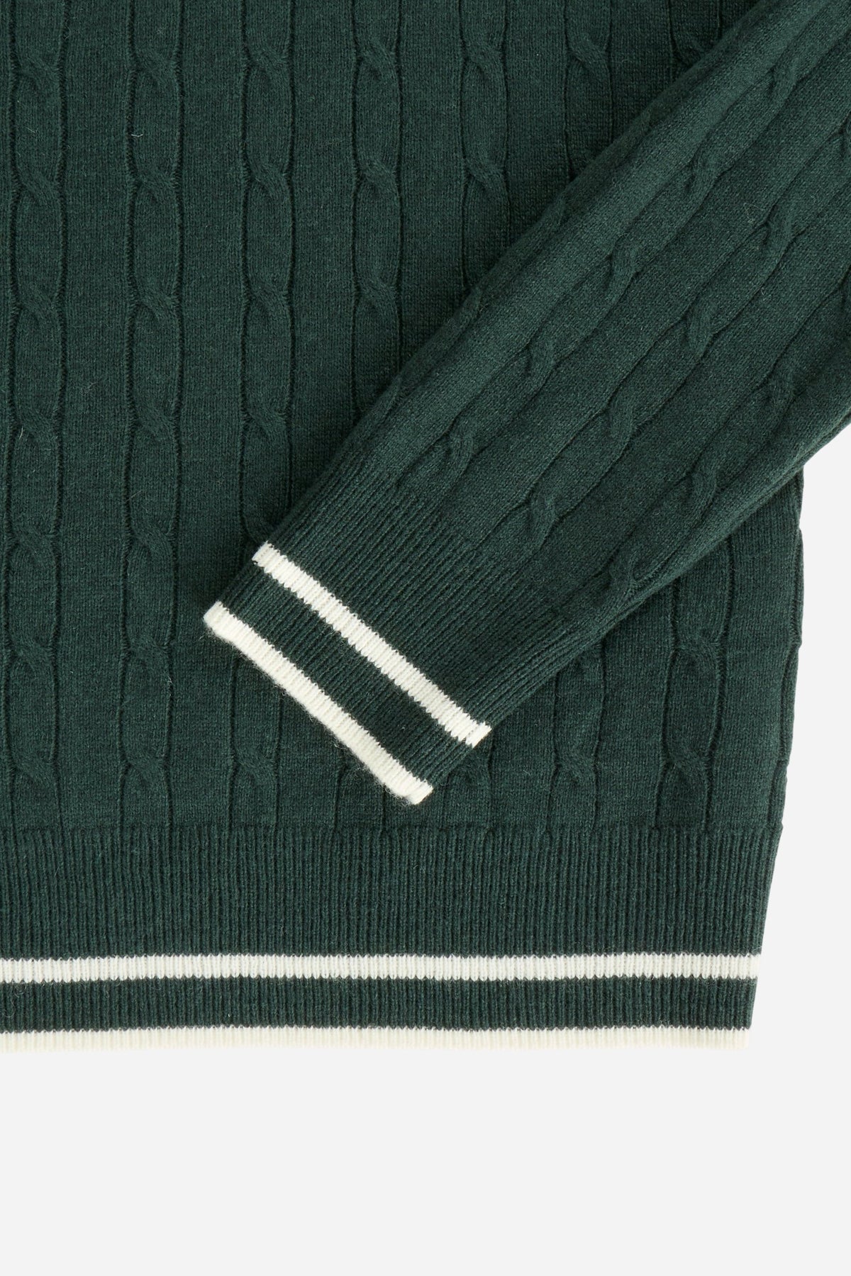 Polo donna in maglia a trecce in lambswool - Ellery