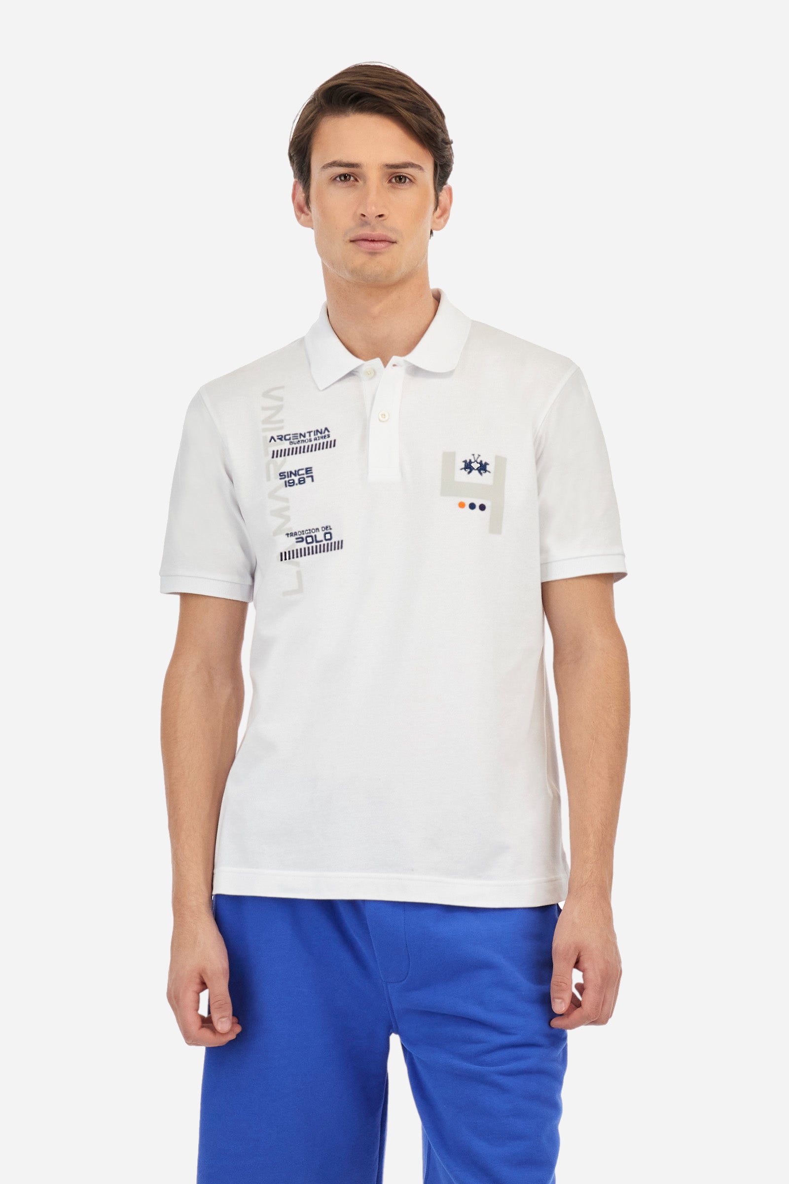 Polo in cotone piquet stretch regular fit - Arnold