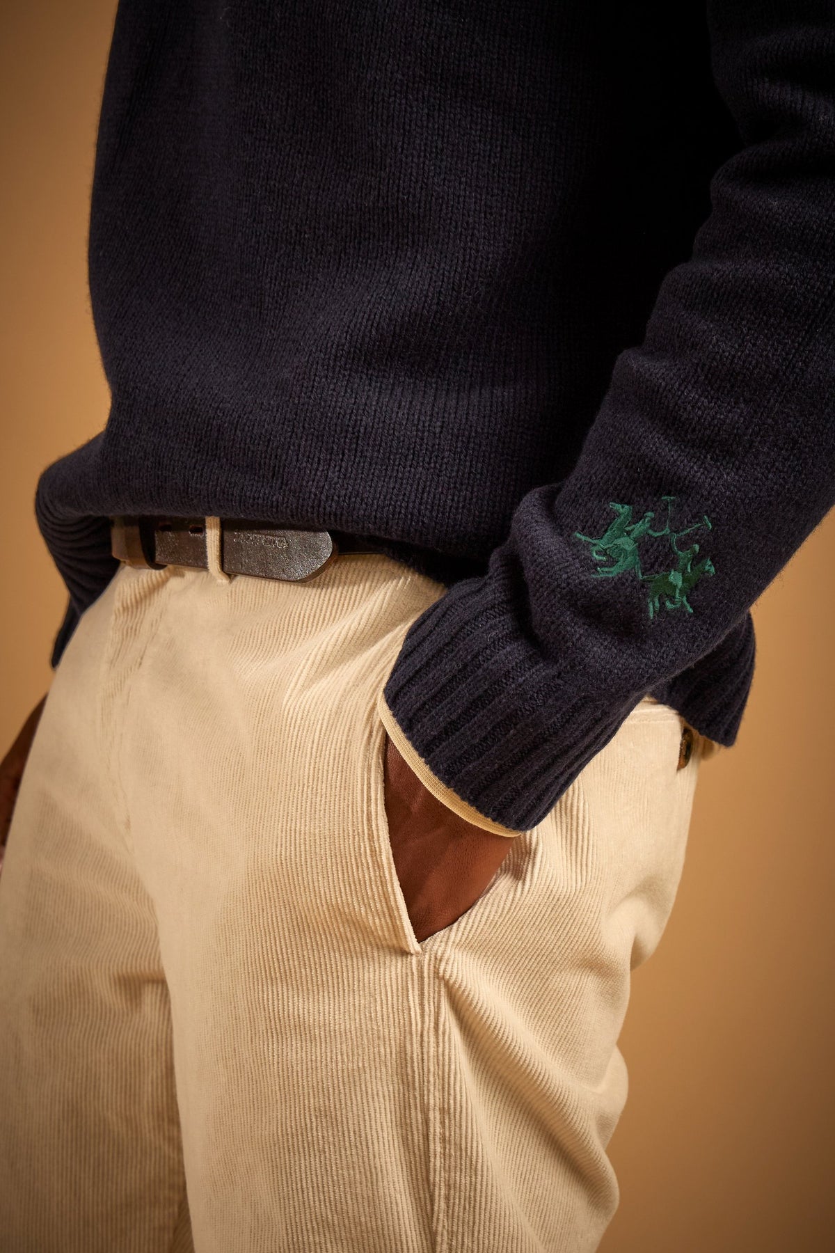 Men's crew neck pullover in merino wool "Strike" – Erle