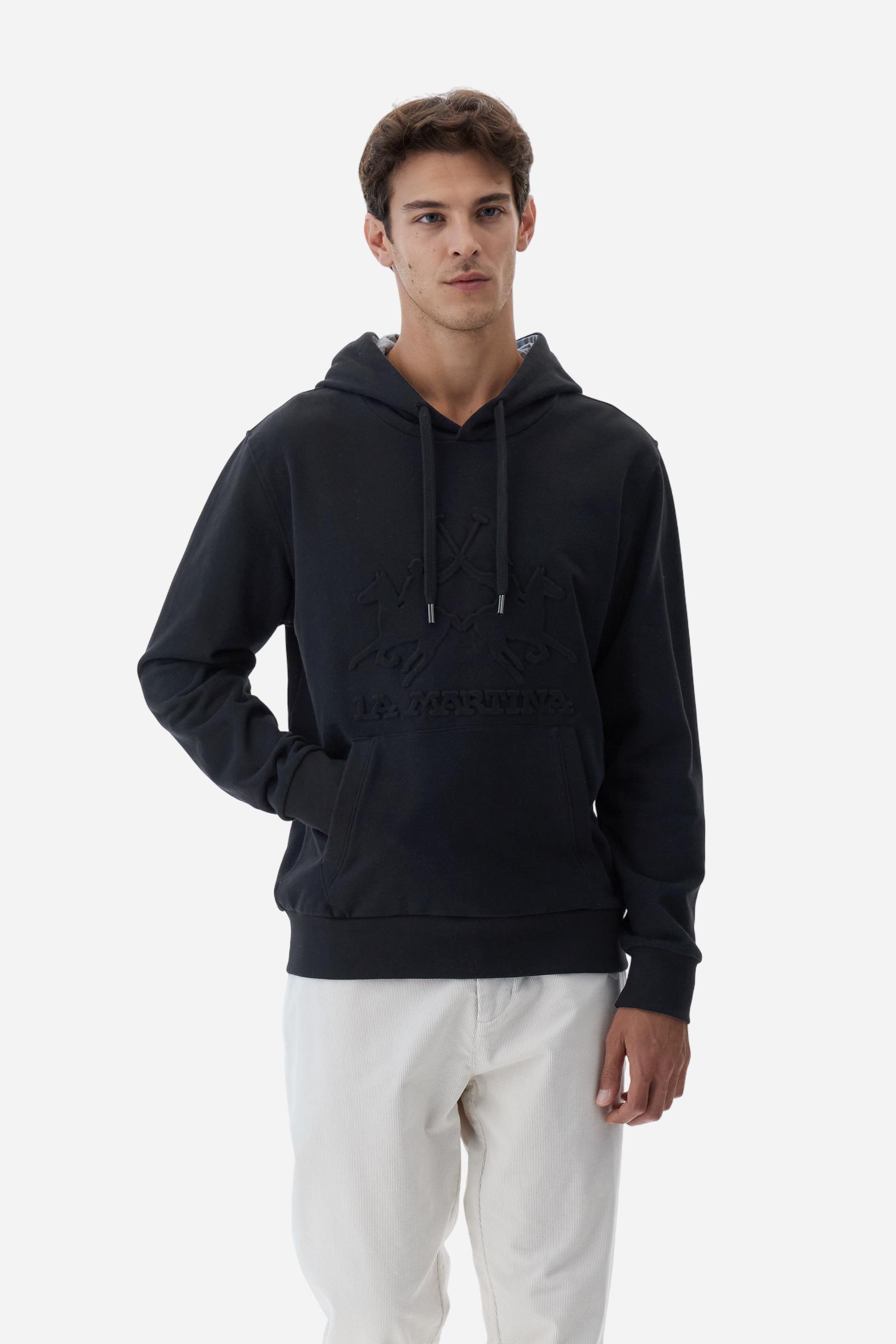 Sweat à capuche en coton avec maxi logo - Benny