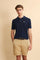 Polo homme en maille ajourée de coton biologique - Carlton