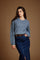 Damen Rundhalspullover aus meliertem Lambswool-Mix – Edith