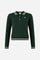 Women's polo shirt in braided lambswool knit - Ellery