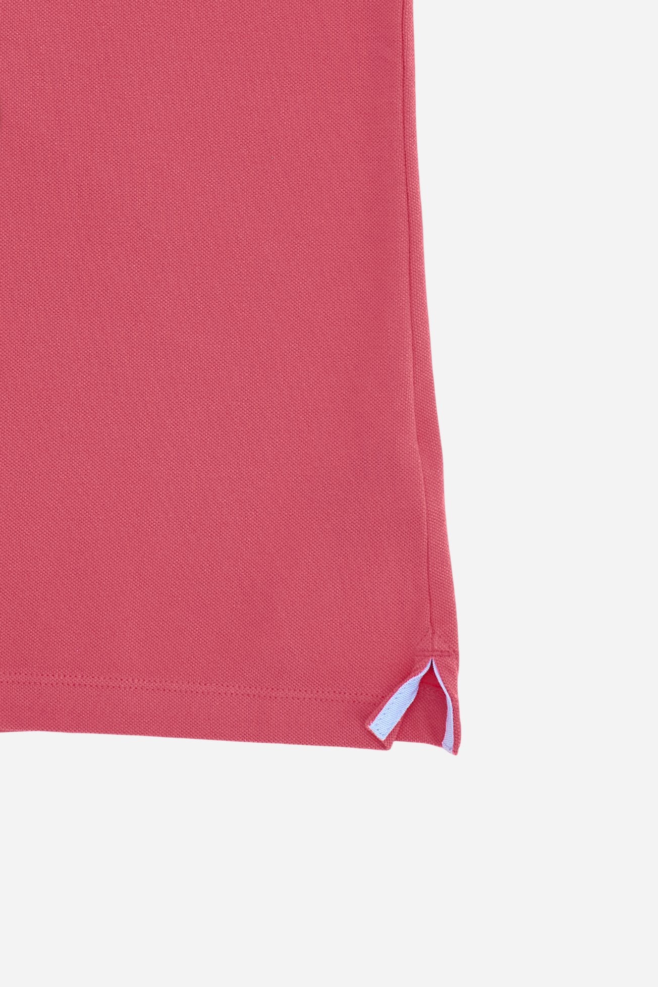 Women’s stretch piqué polo with under-collar lettering - Clarissa