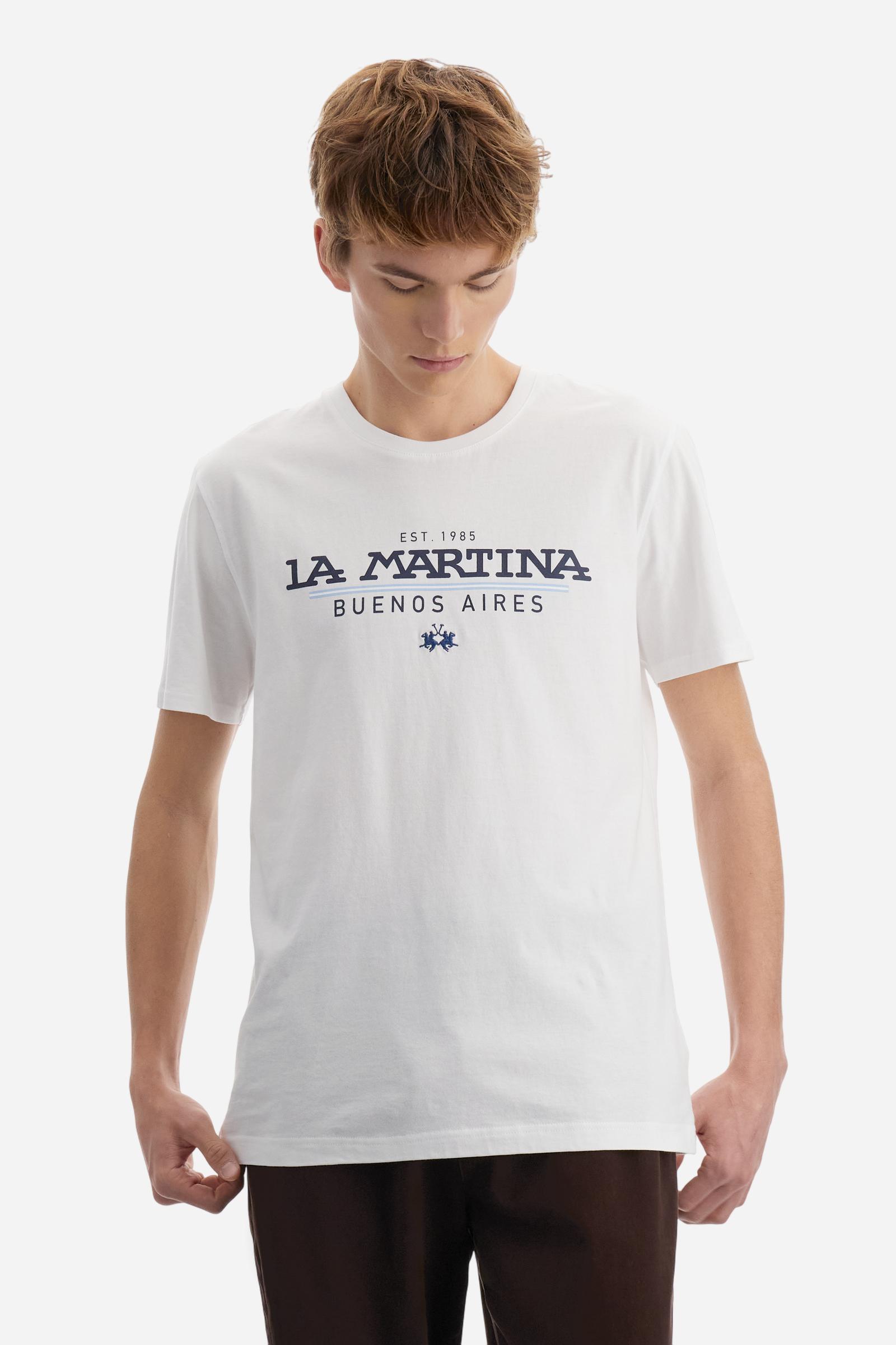 T-shirt homme en jersey coton La Martina EST 1985 - Benedicto