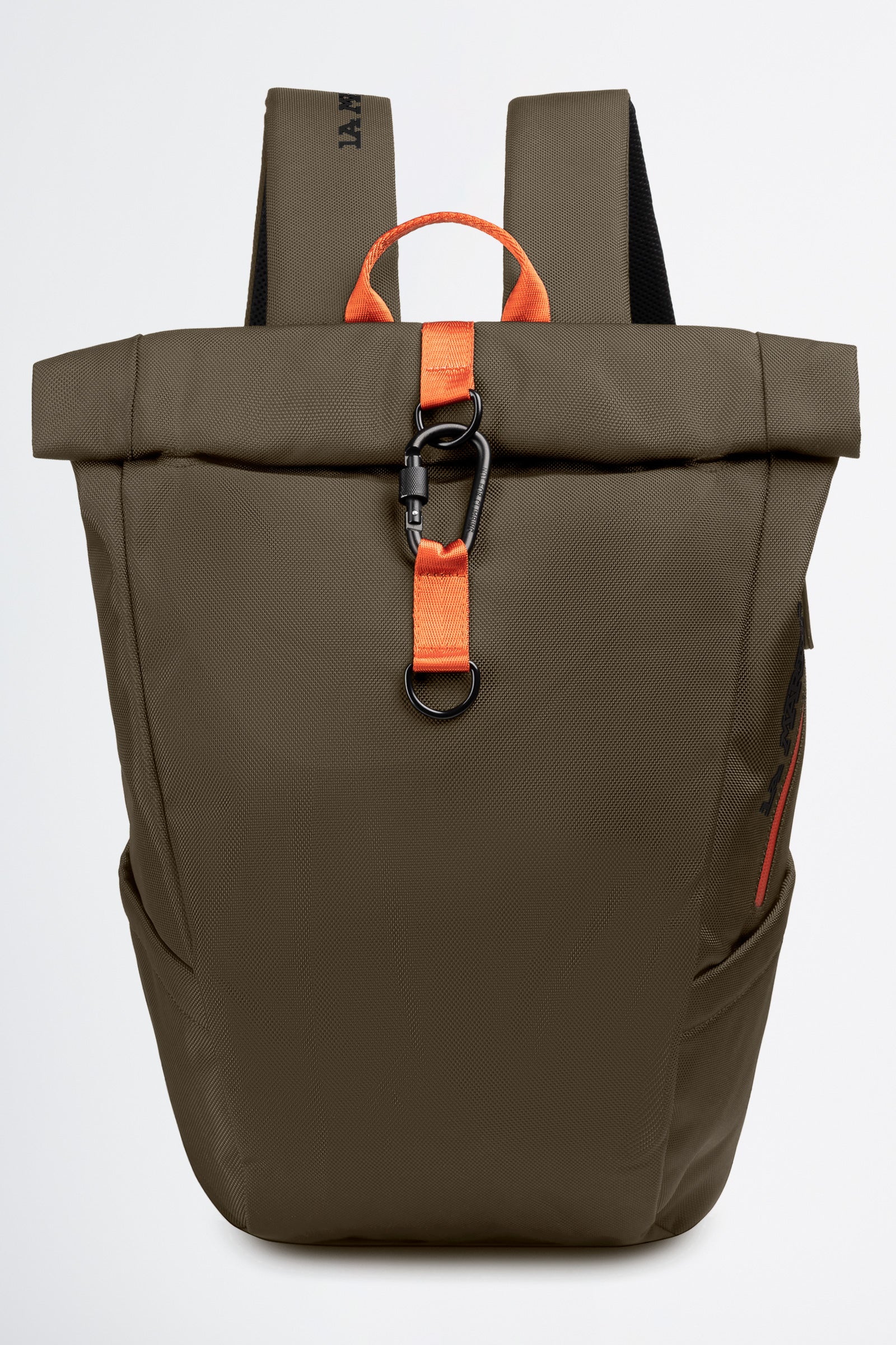 Backpack in matt synthetic fabric