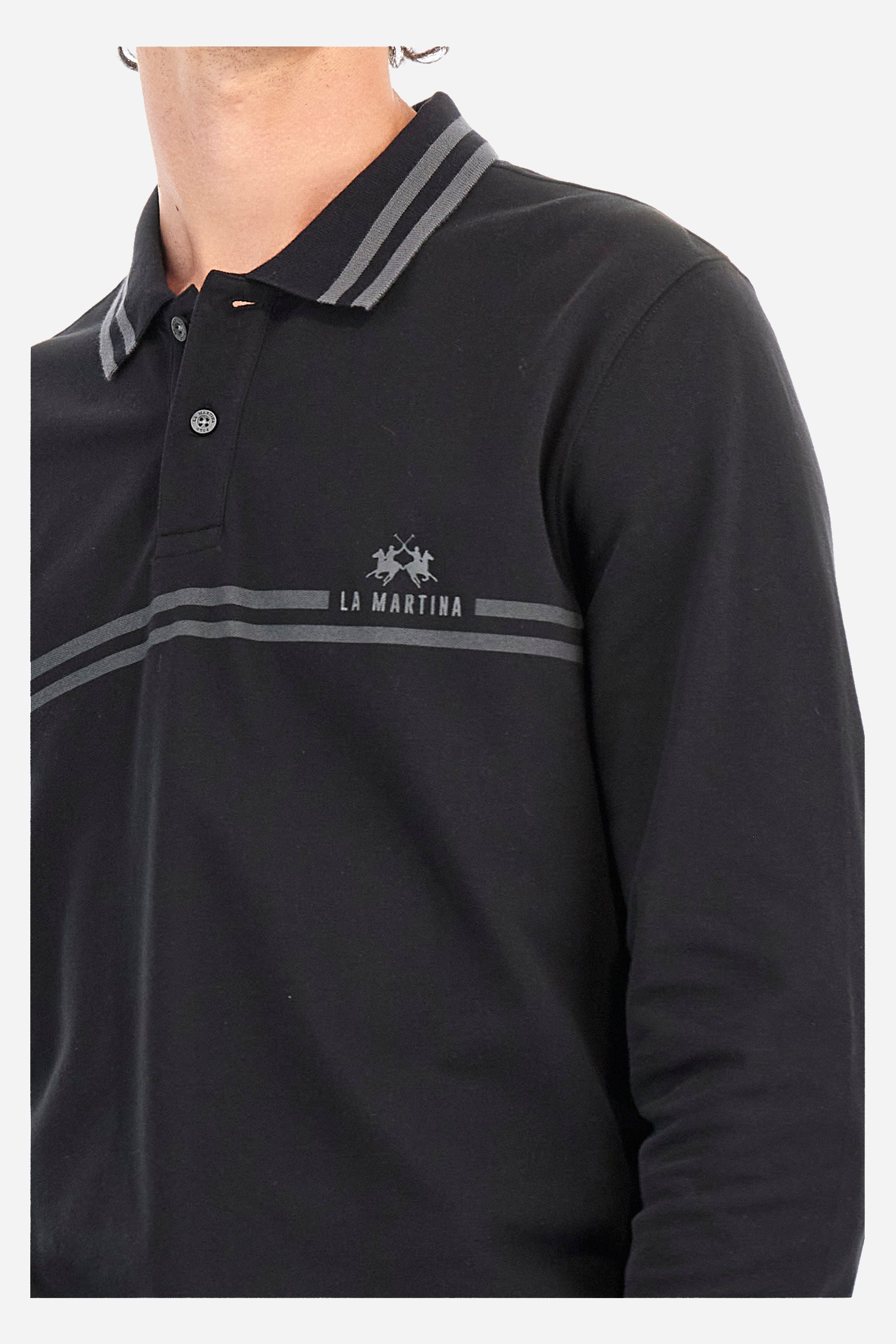 Poloshirt aus Stretch-Baumwolle, Regular Fit – Zacary