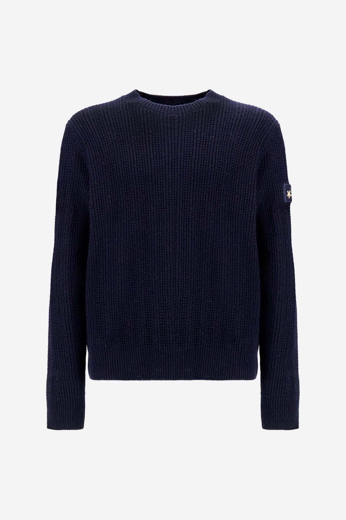 Men's crew neck sweater in wool blend Cortina Polo Club - Eric