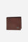 Men’s wallet in calfskin leather with coin pocket. Compact and practical, with metal logo on the front. - BROWN                                                                                                                                                                                                                                                                                                                                                                                                                 