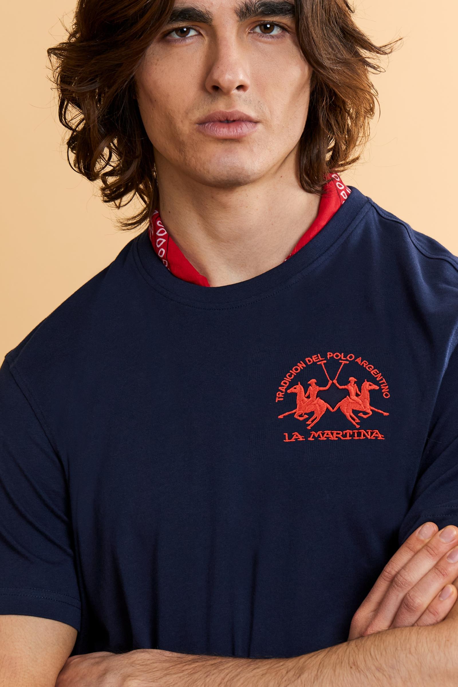 Men’s cotton jersey T-shirt with team logo - Vernie