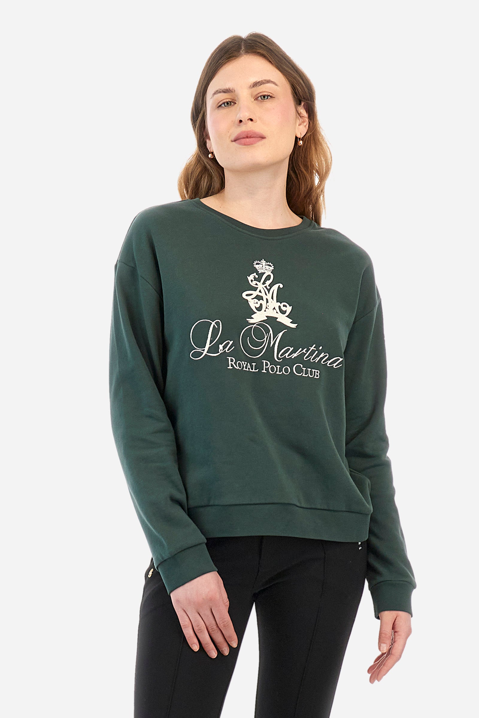 Sweatshirt aus Baumwolle, Regular Fit – Zelie