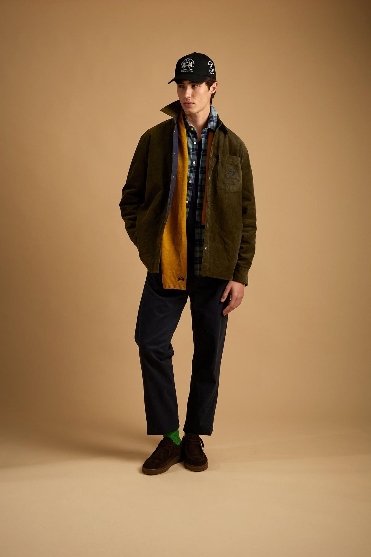 Men's padded shirt jacket in corduroy - Damion