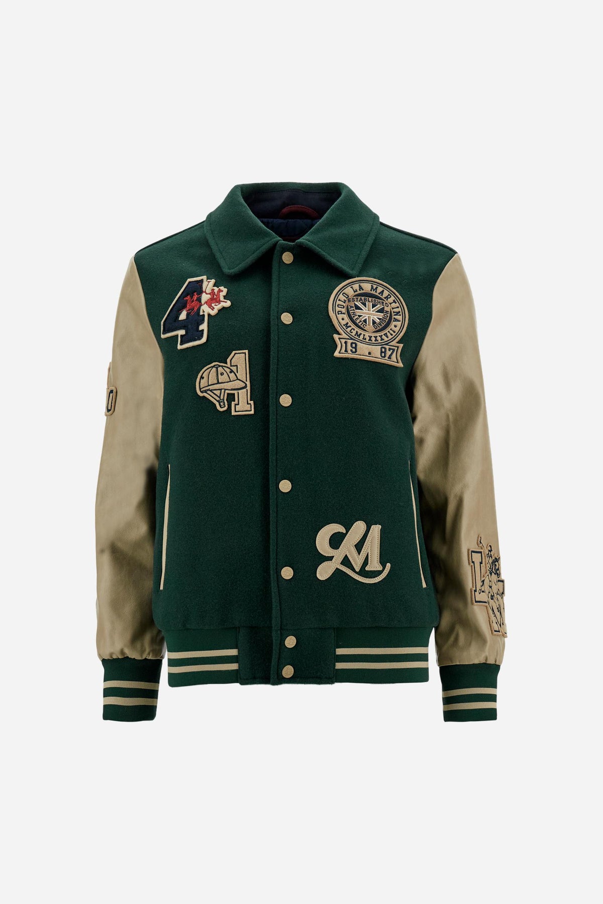 Women's varsity jacket in wool felt - Eva