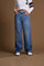 Women's relaxed light indigo cotton denim jeans - Emilie