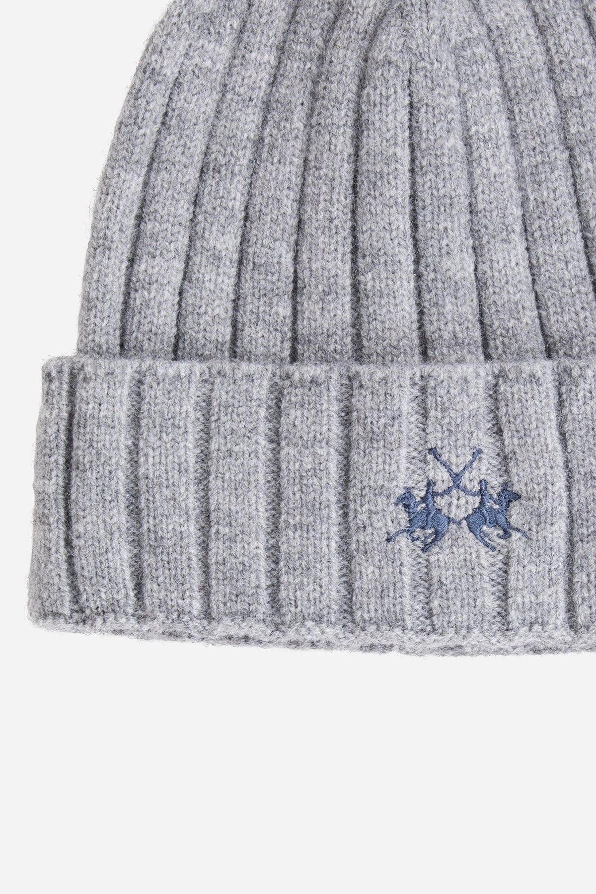Men's ribbed wool blend beanie