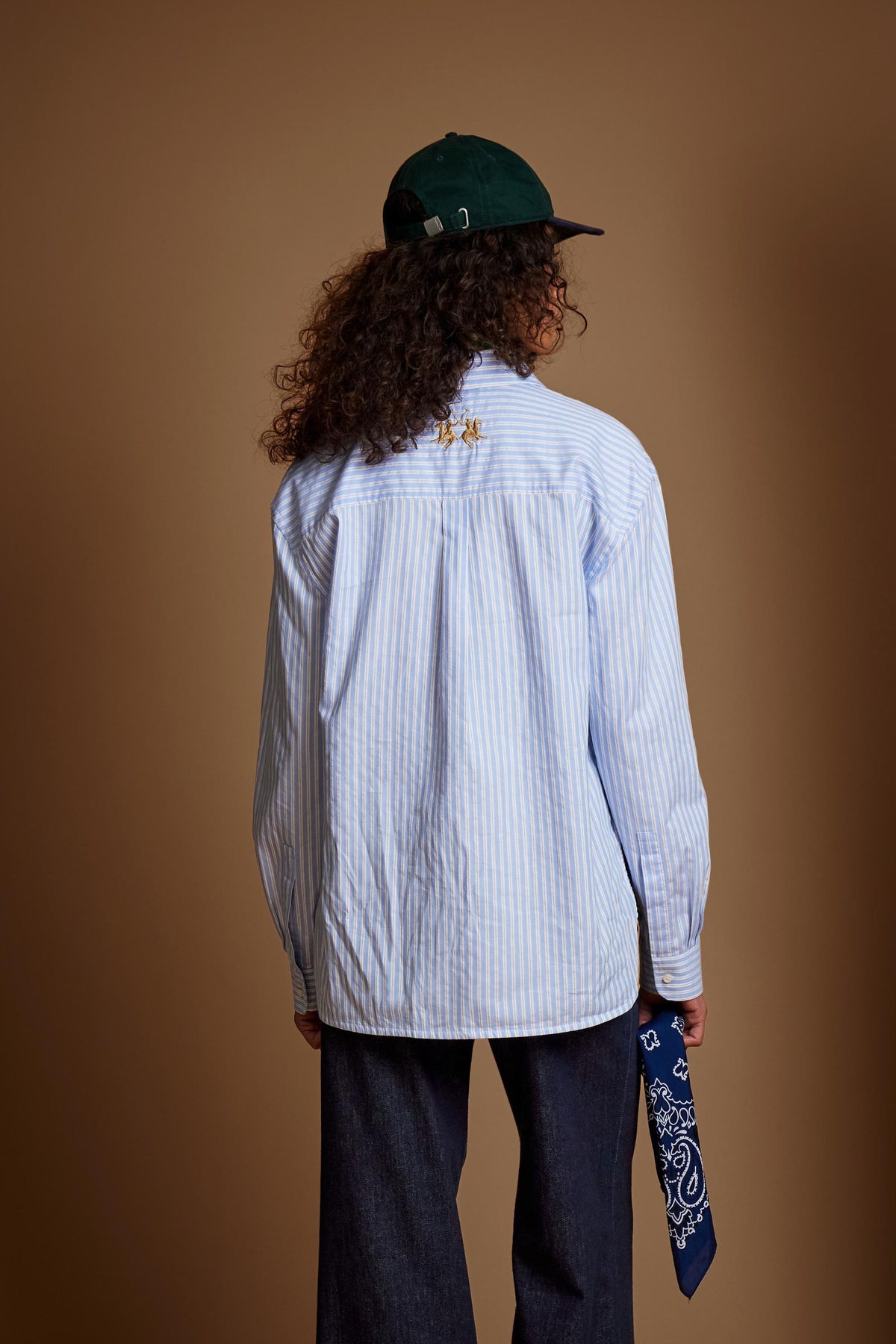 Women's striped cotton oxford shirt - Dolores