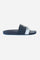 Men's sliders in water-repellent PU for a comfortable and secure fit, and with a non-slip bottom. The band detail with contrasting brand logo gives the sliders a renewed look for a summer must-have. With 'made in Italy' comfort, suitable for the beach and leisure time. - BLUE/WHITE