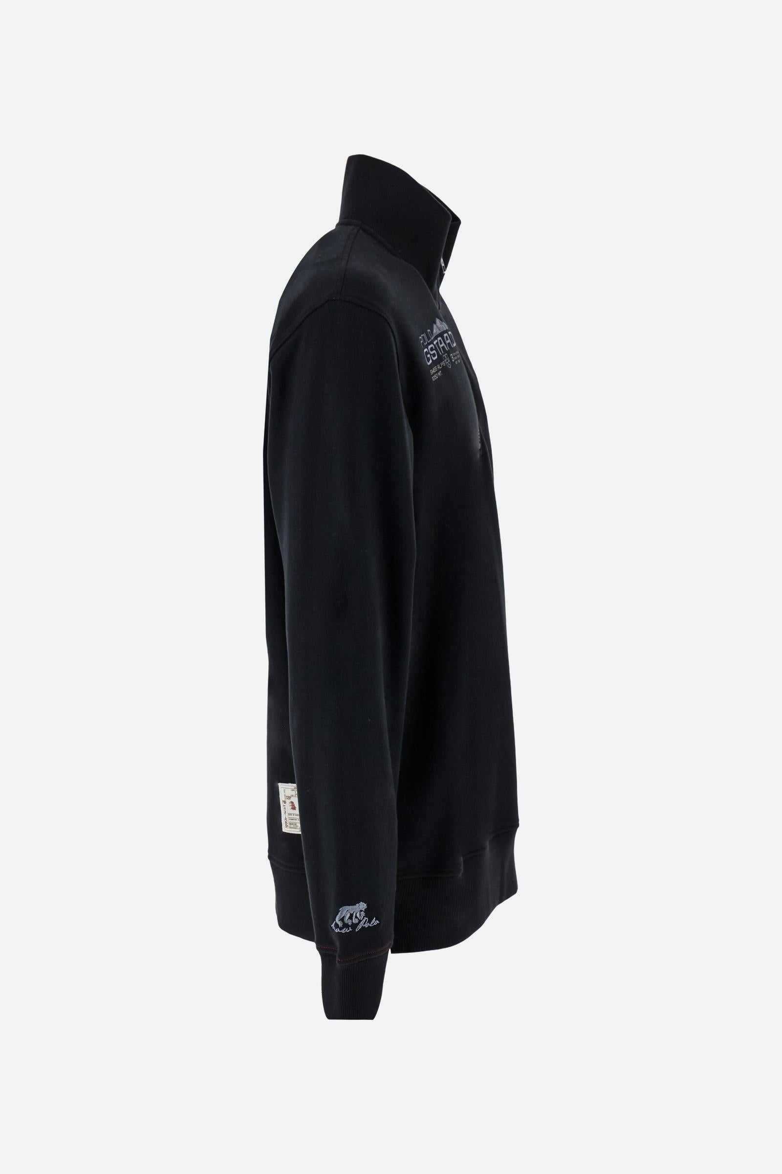 Men’s half‑zip mock‑neck sweatshirt - Boris