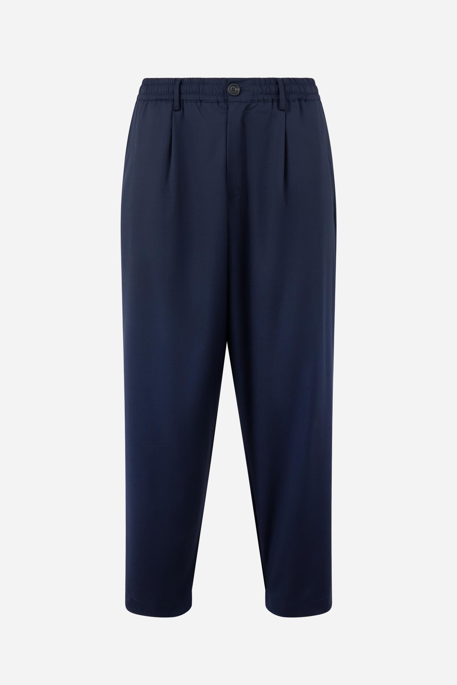 Pantalón largo de hombre corte relajado mezcla de lana - Florian