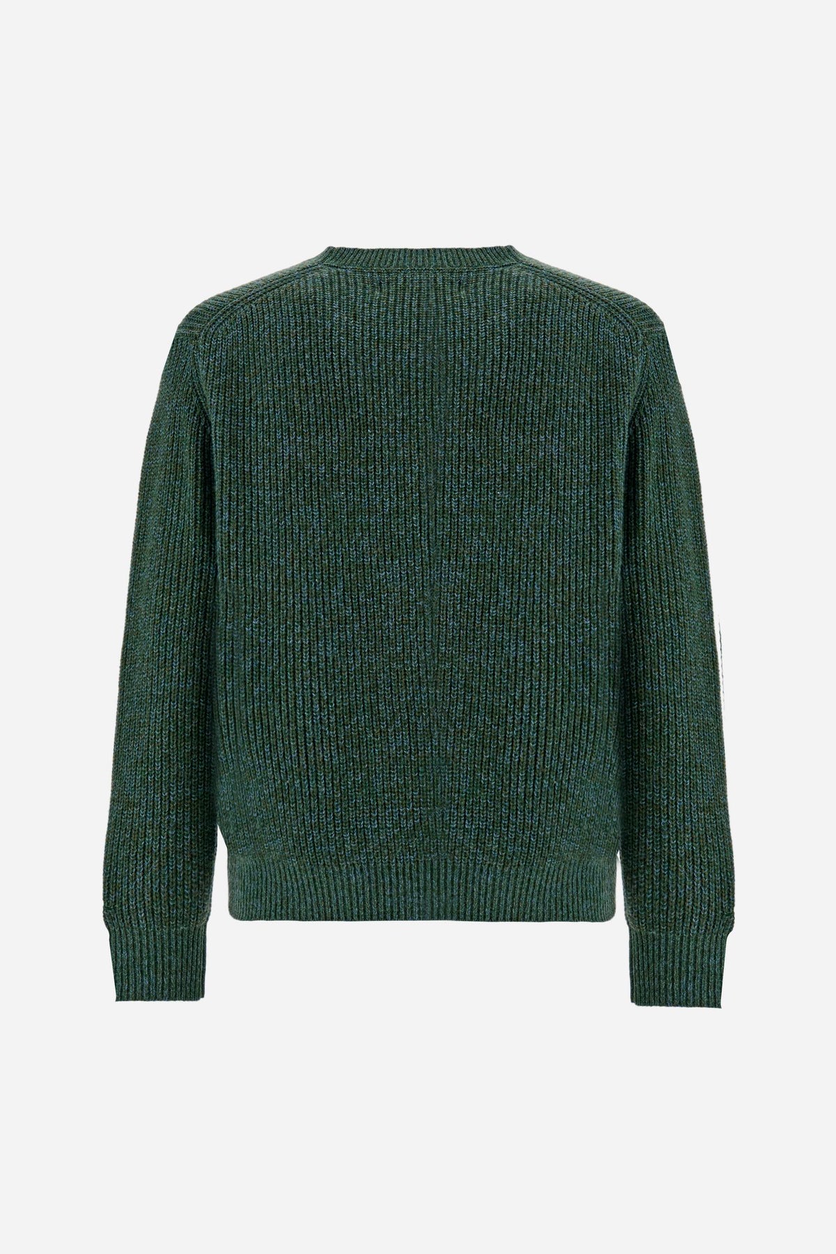 Men's crew neck mouliné lambswool sweater - Eddy