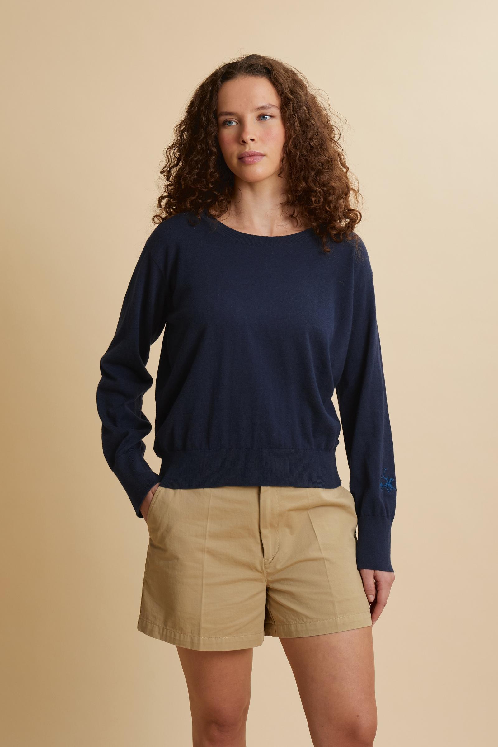 Women's sweater in cotton, wool and cashmere - Carlota
