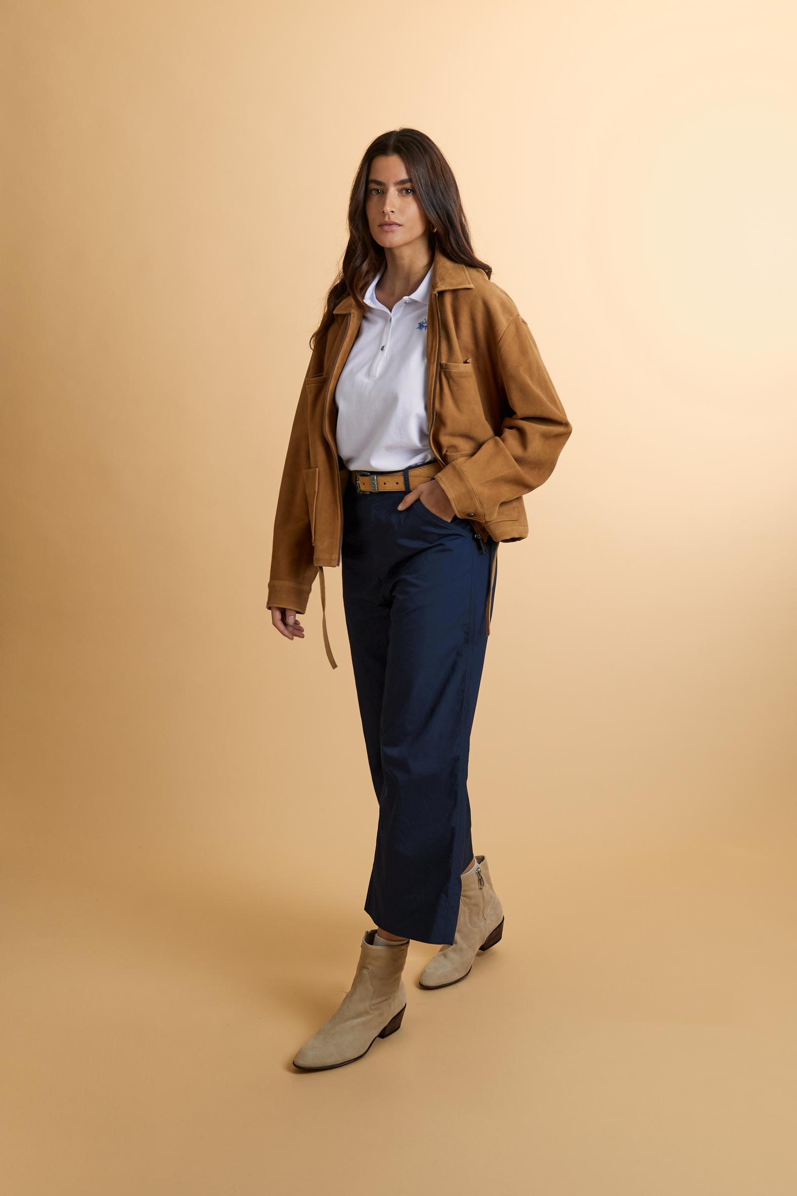 Women’s wide leg poplin trousers - Catriel