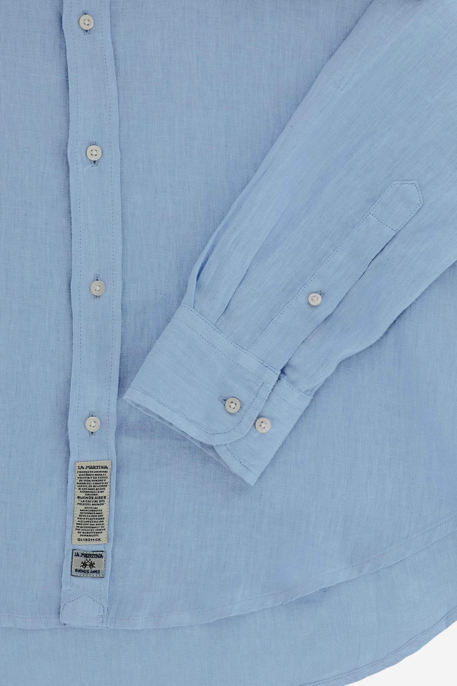 Men’s regular fit garment-dyed linen shirt - Innocent