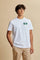 T-shirt in heavy cotton jersey with a structured, boxy fit. Dropped shoulders and clean lines. Large contrasting 3D embroidered logo on the chest. - Optic White                                                                                                                                                                                                                                                                                                                                                                