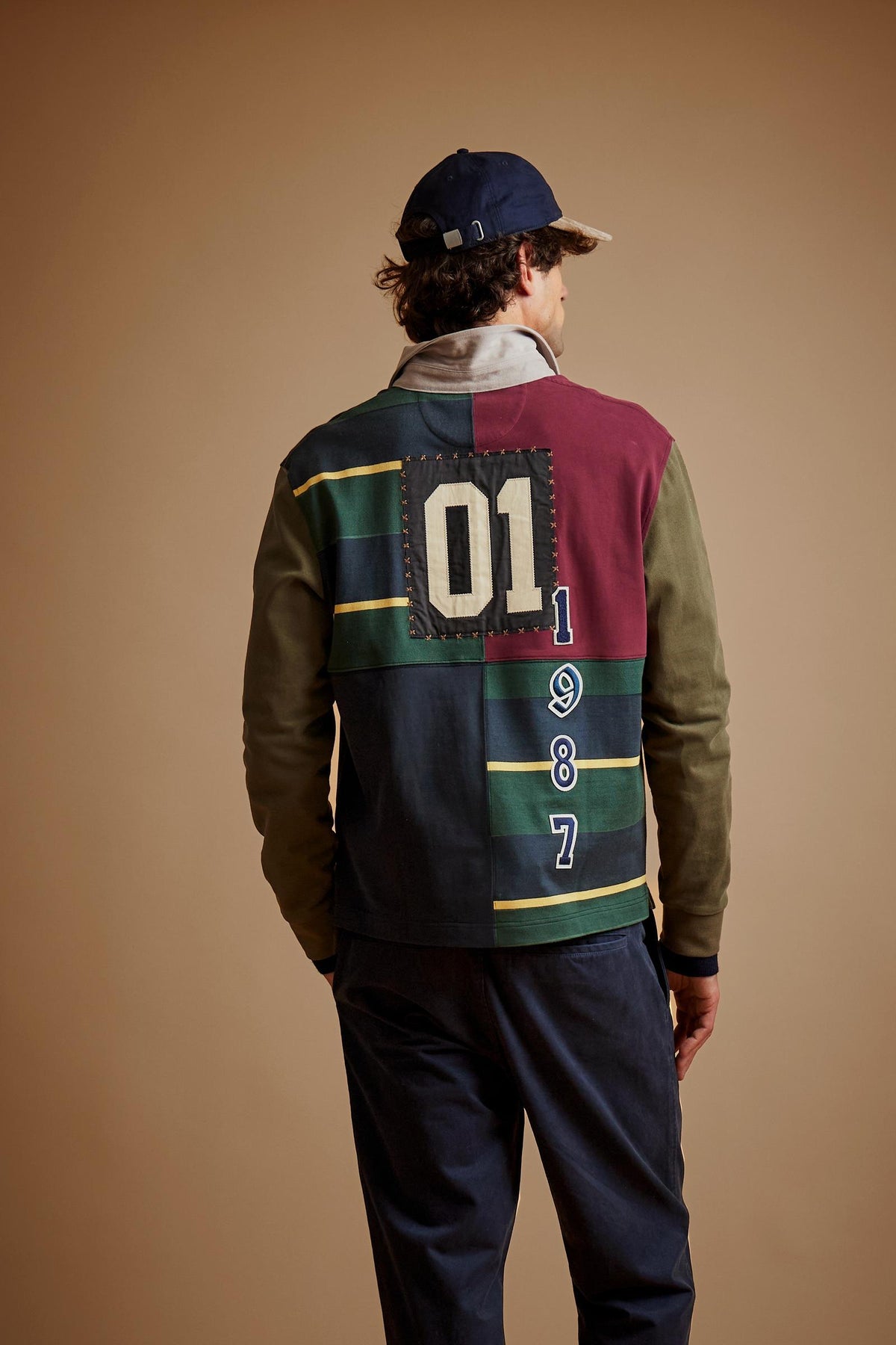 Herren Polo Langarm aus Baumwolljersey England Polo 1987 – Ernesto