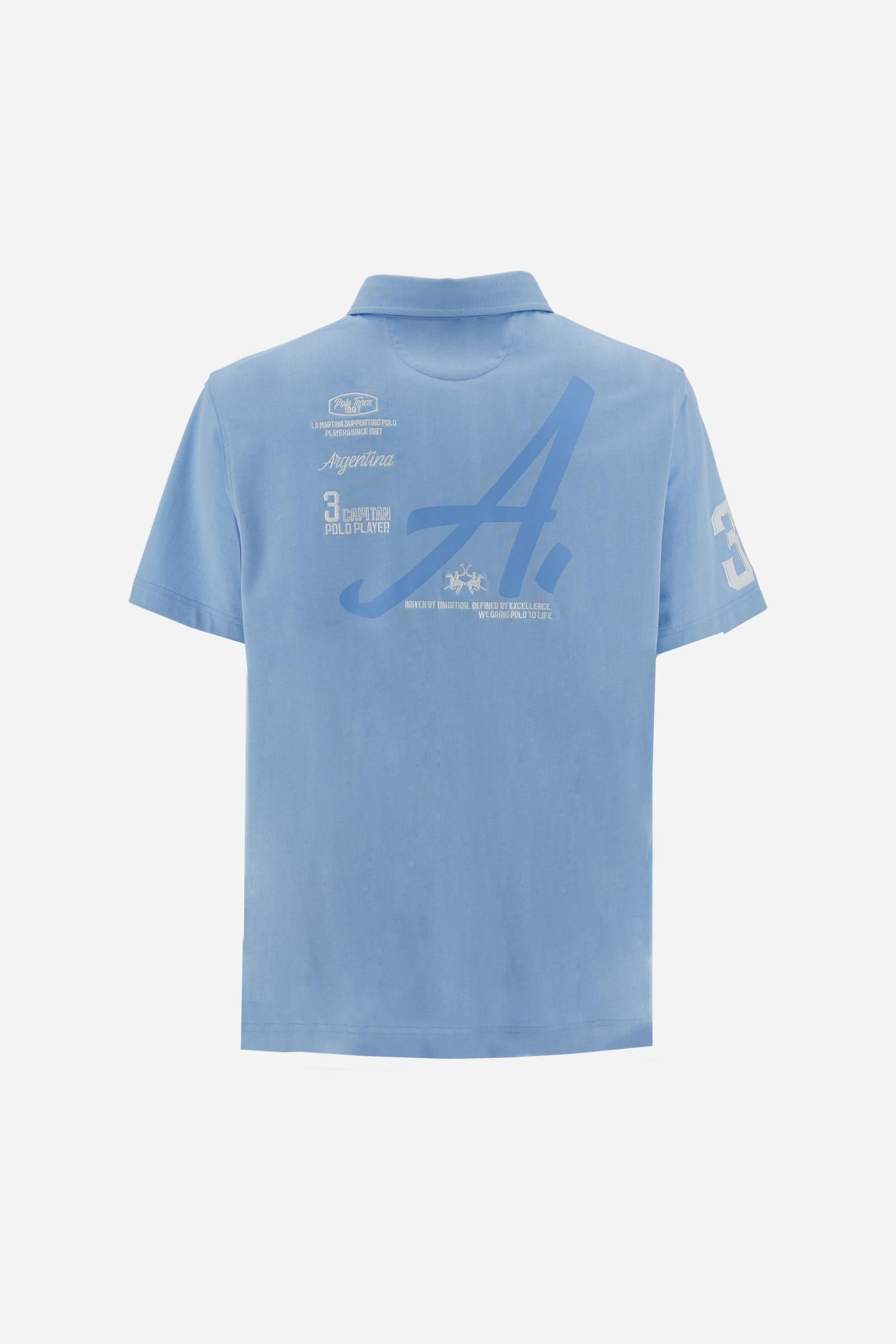 Men’s heavy cotton jersey polo Captain 3 - Cuthbert