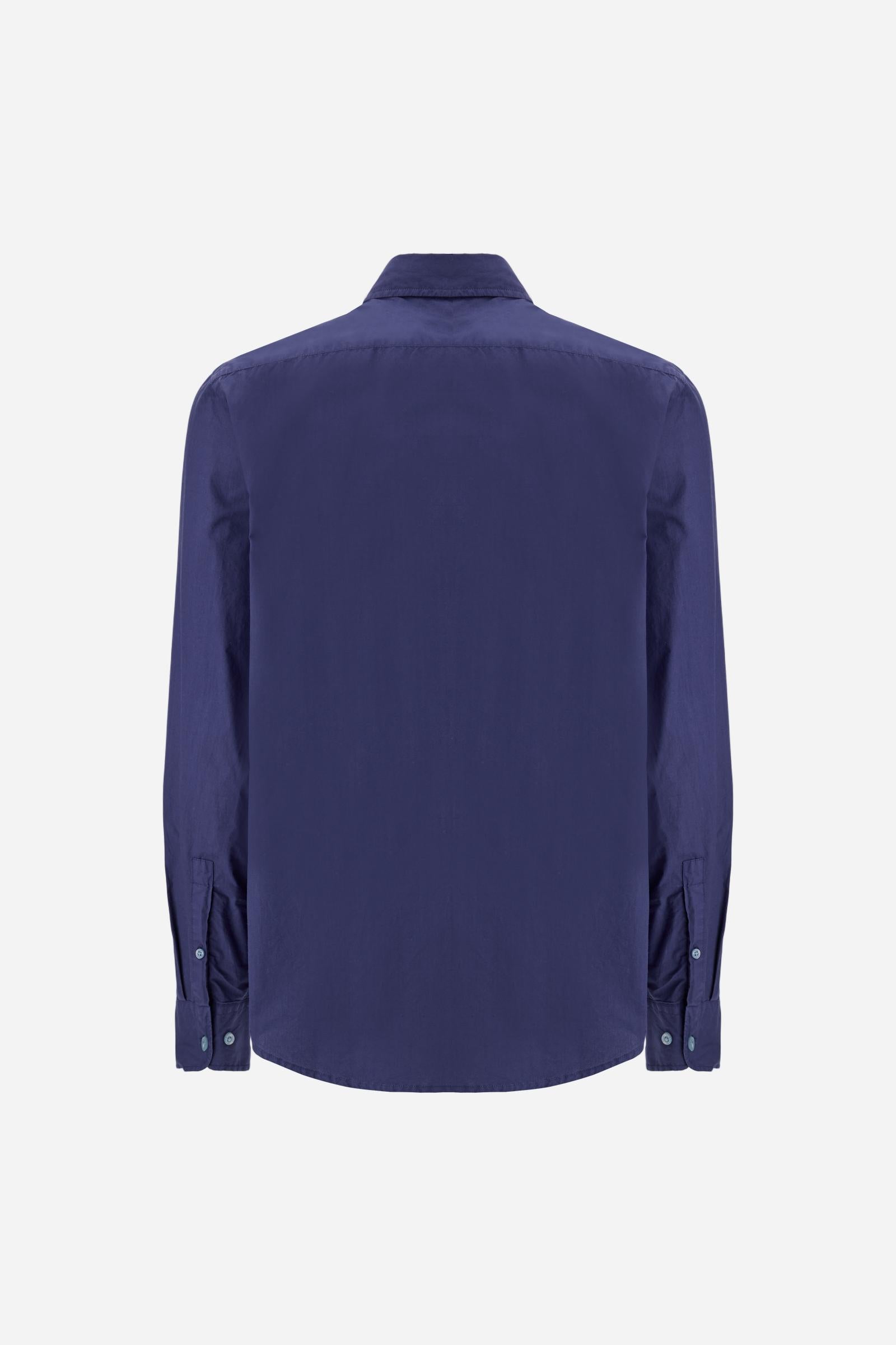 Men's shirt in garment-dyed cotton poplin - Rodolfo