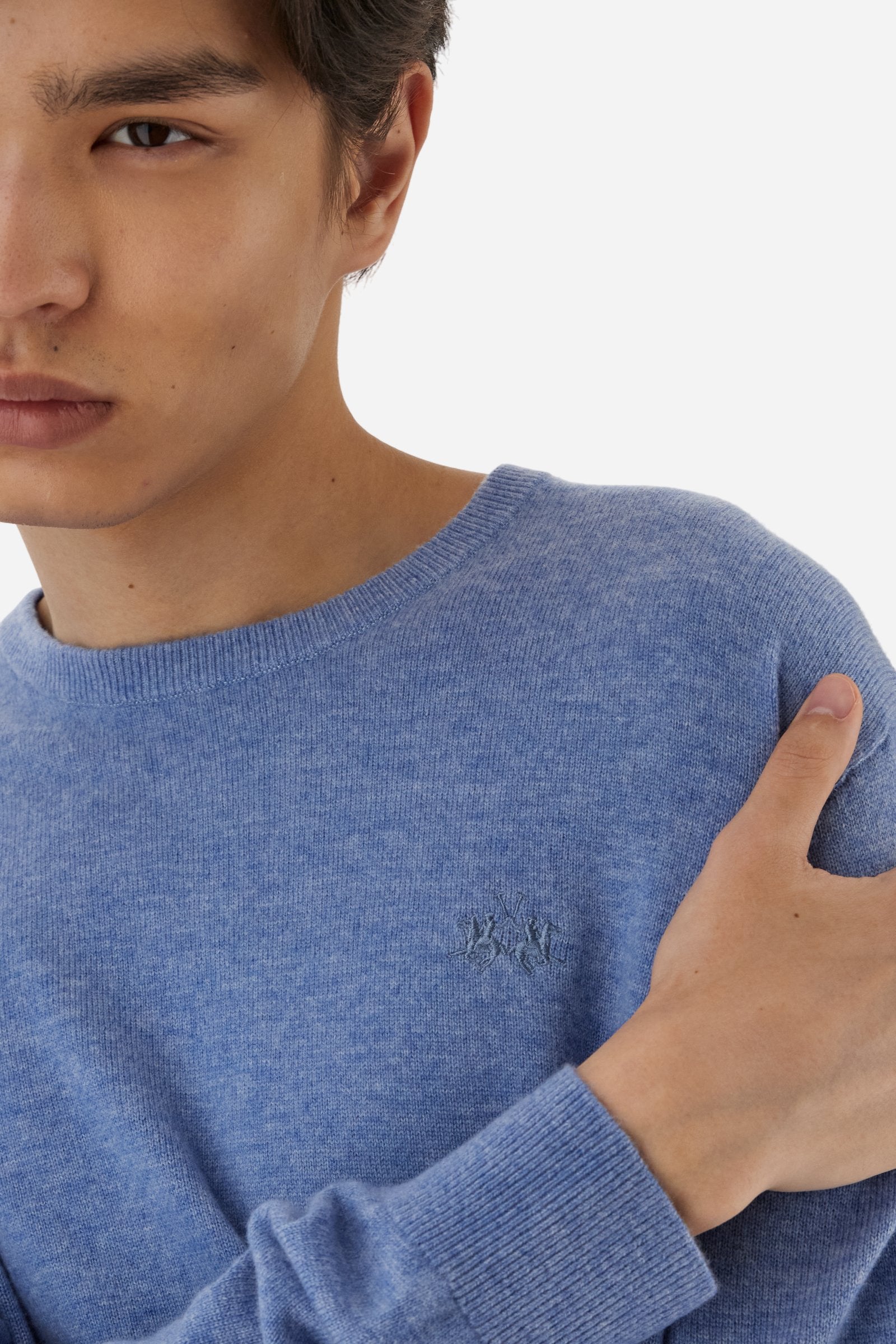 Jersey hombre cuello redondo lana cachemir - Branndais