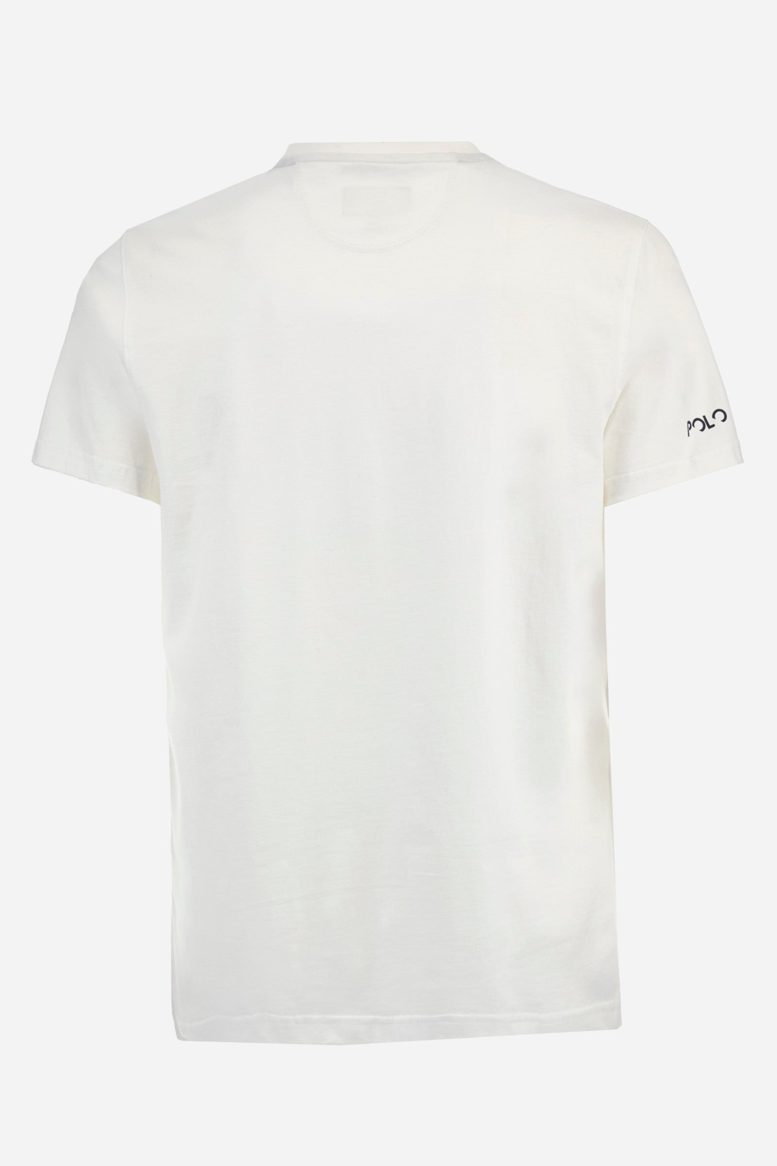 Baumwoll-T-Shirt mit Polo Crew Stickerei - Auguste