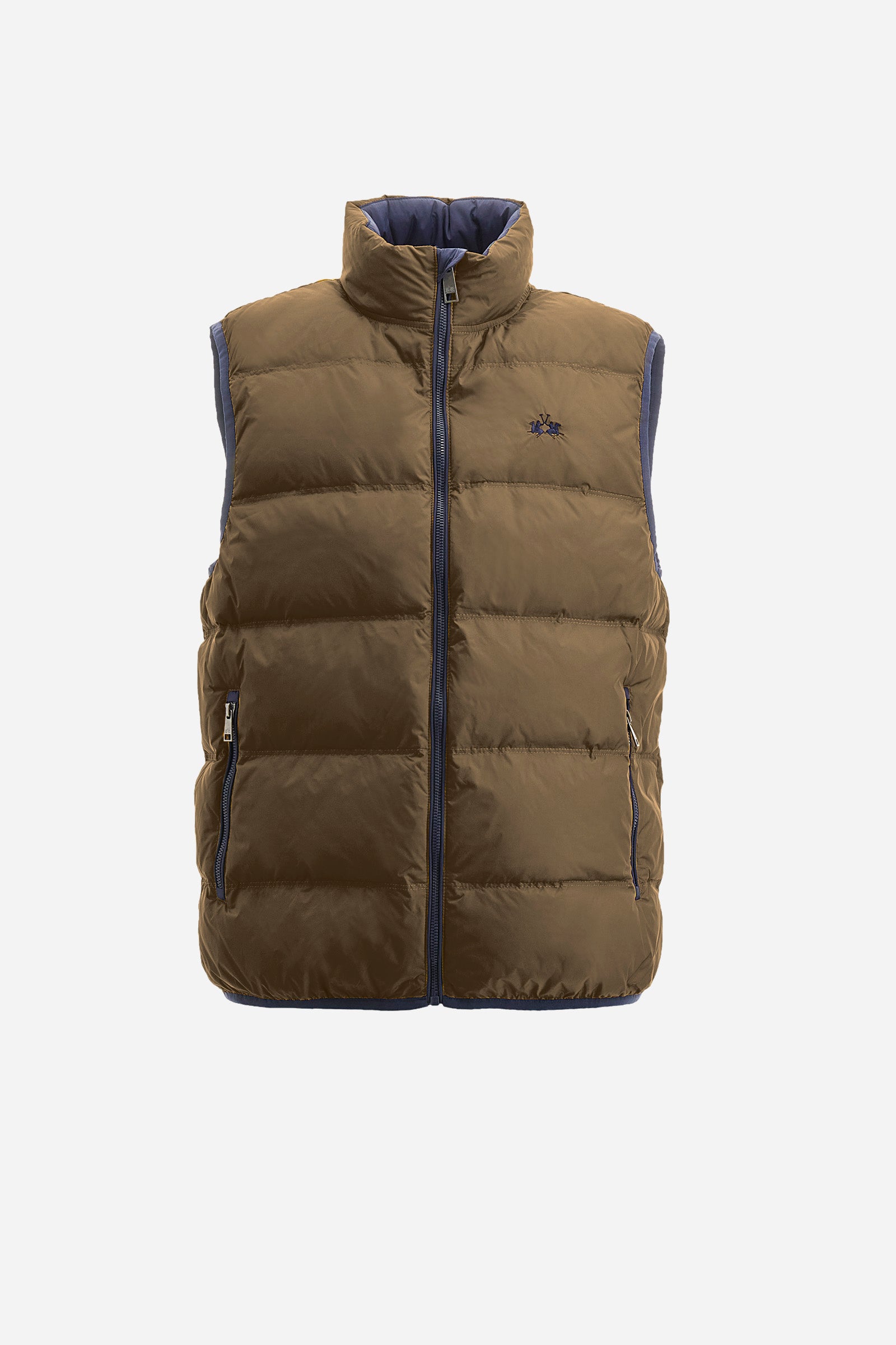 Regular-fit gilet in synthetic fabric - Zipactonal