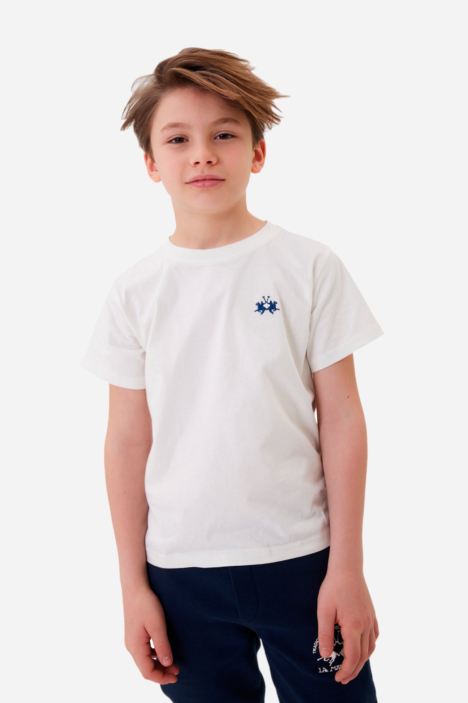 Remera infantil de jersey de algodón.