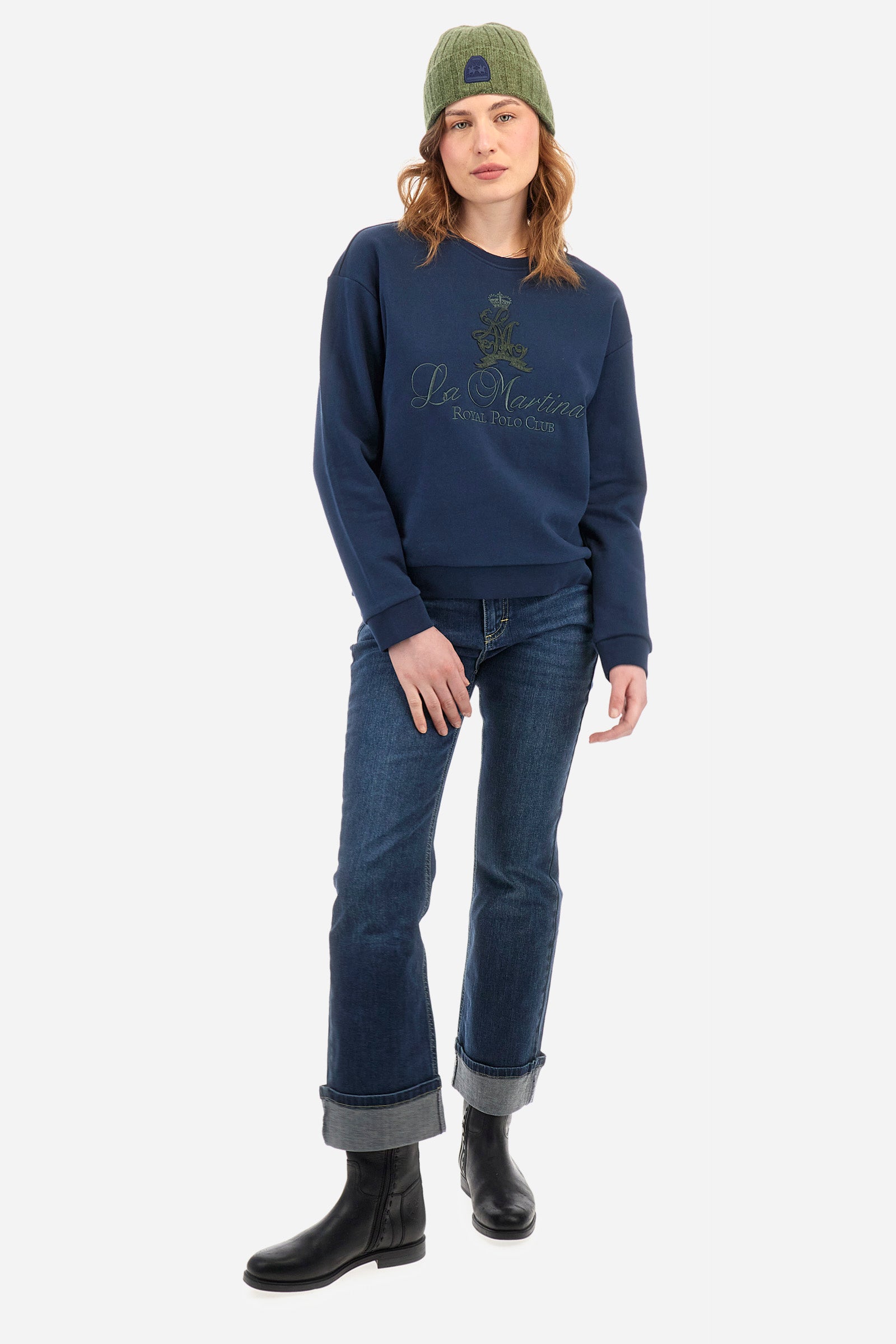 Sweat-shirt en coton coupe droite - Zelie