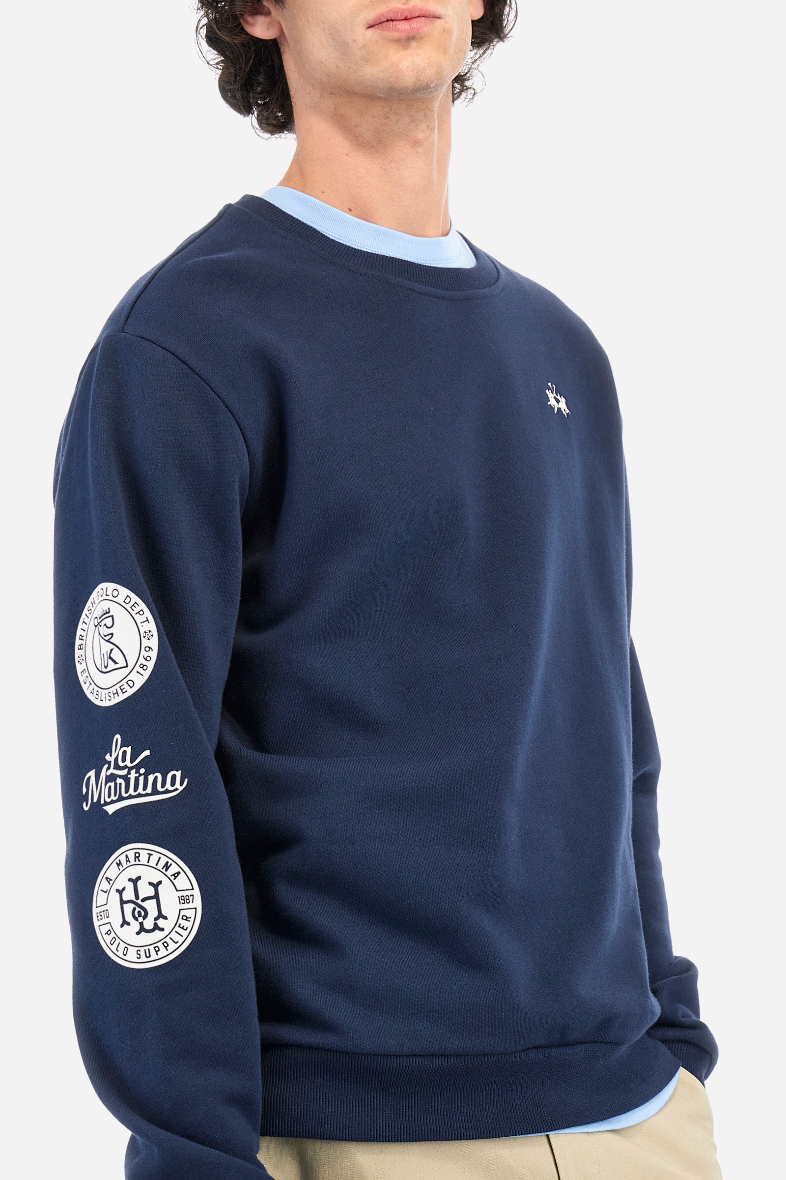 Regular fit cotton sweatshirt - Zahour