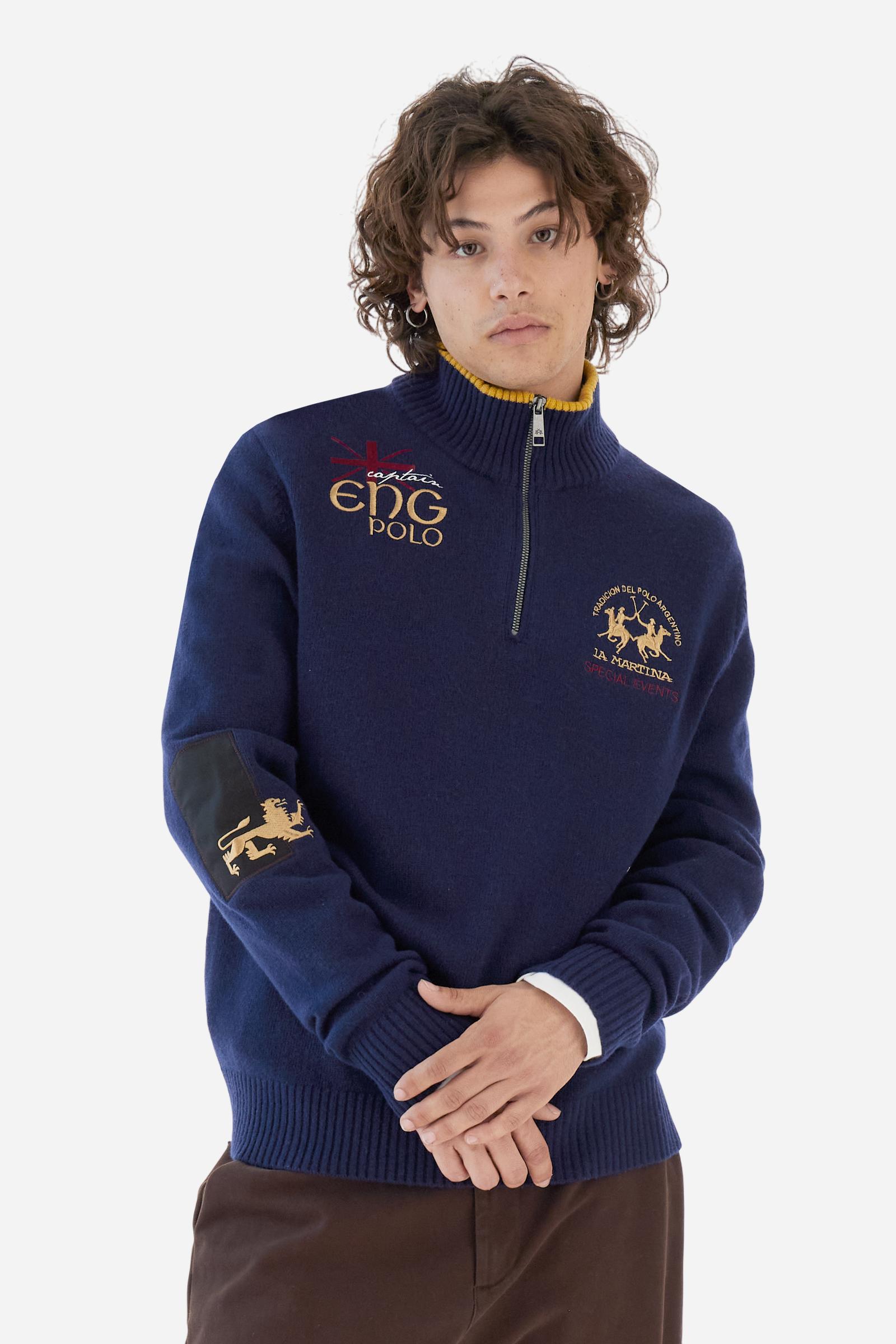 Jersey hombre media cremallera lambswool Special Event - Burton