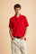 Men’s short sleeve cotton piqué polo shirt with regular fit, two-button placket and contrast brand logo. - Formula One