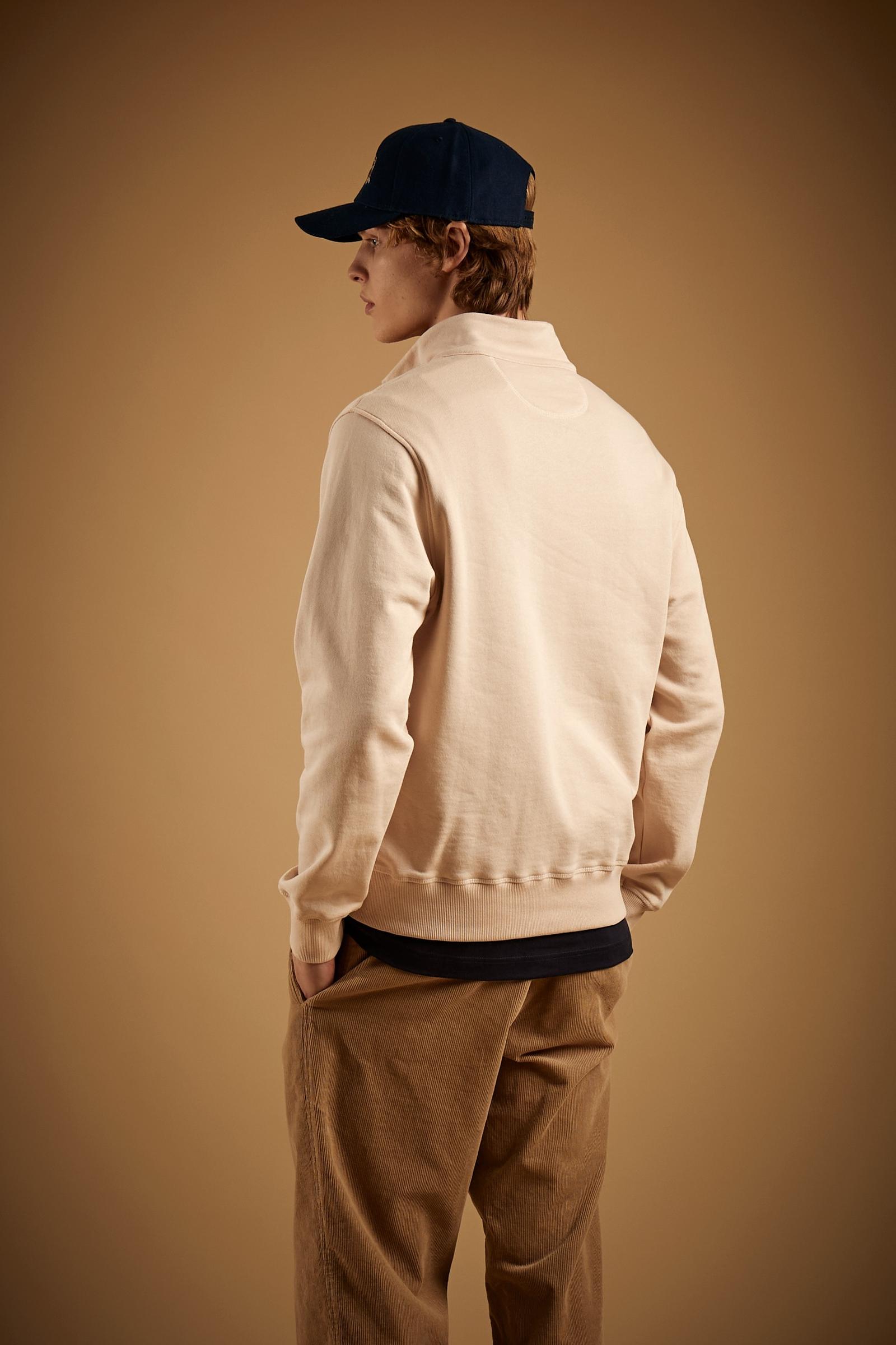 Sweatshirt homme demi-zip en French Terry - Damian