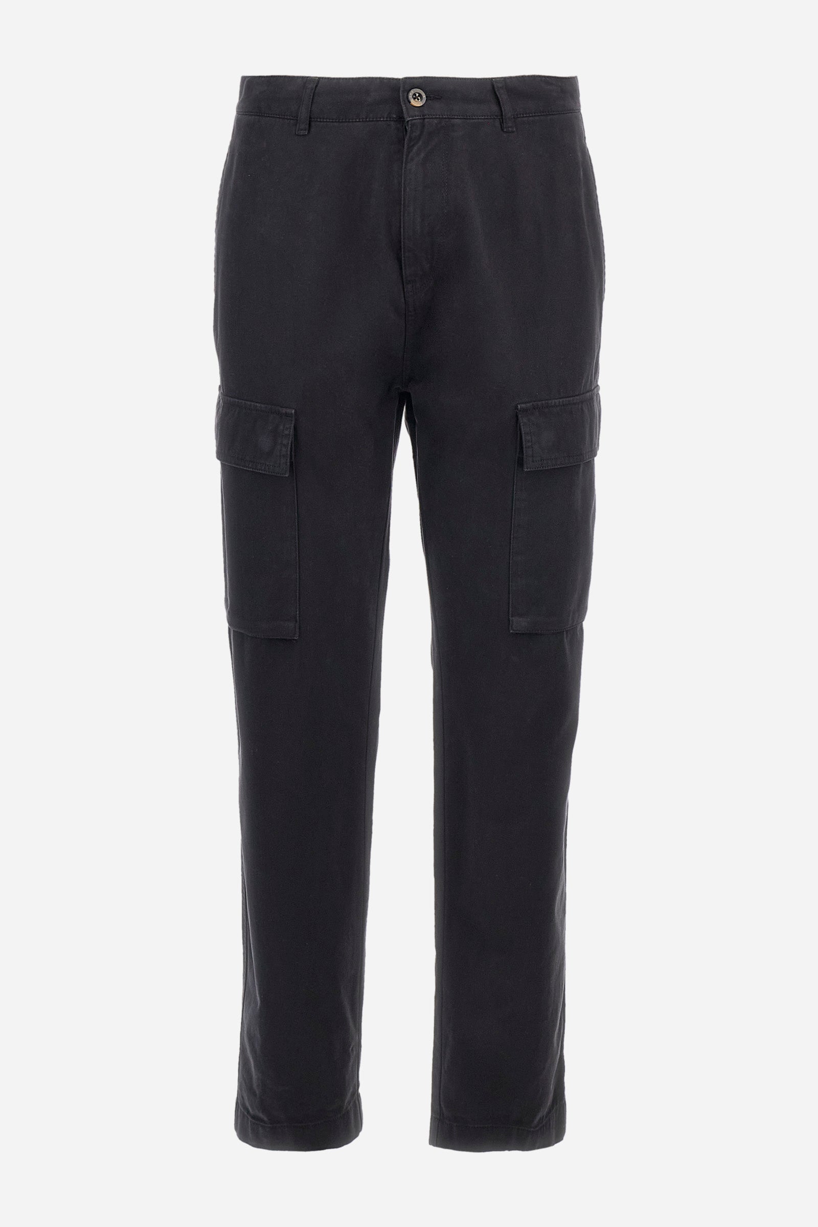 Regular fit cotton cargo trousers - Zetto