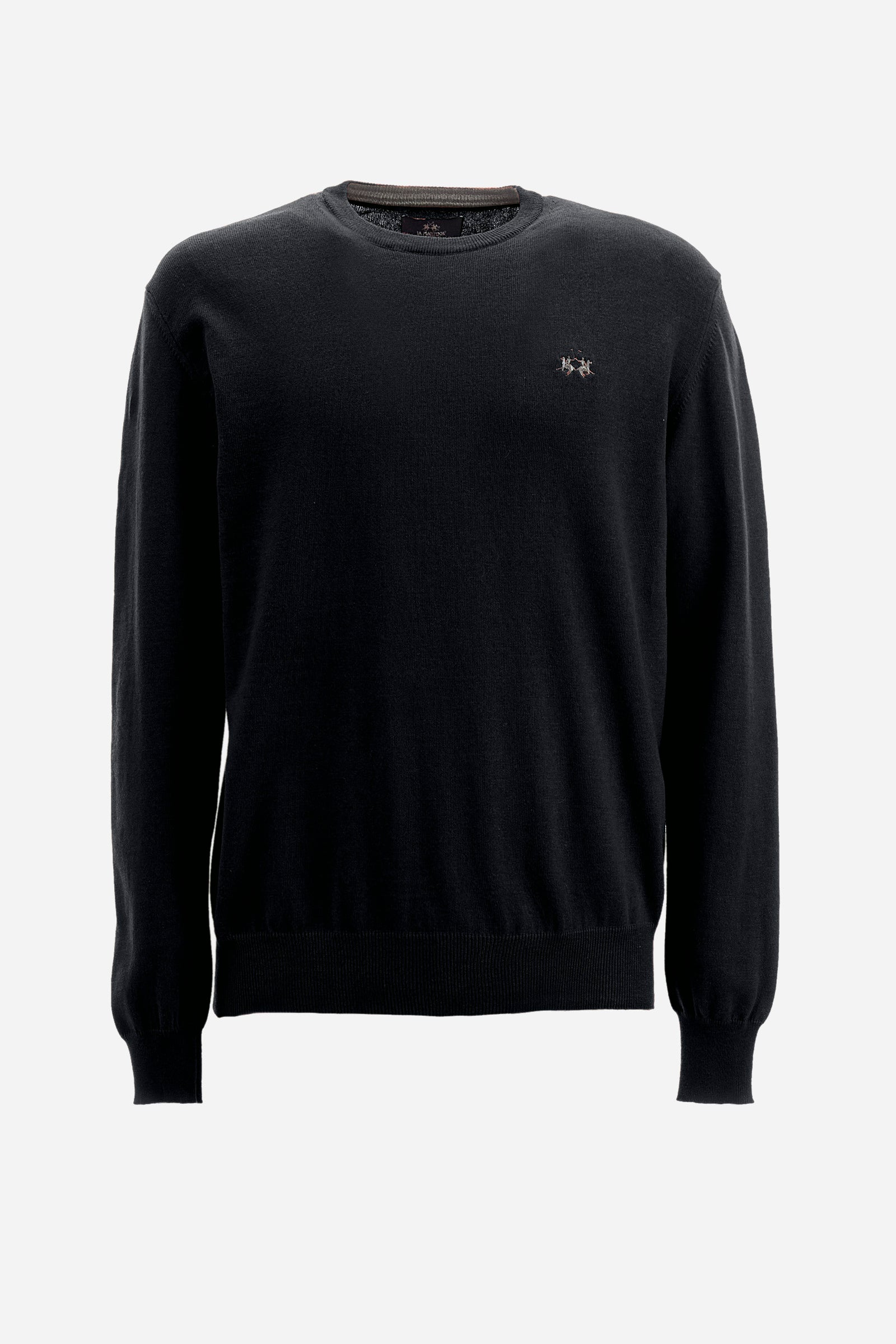 Regular fit pullover in cotton and wool - Zayden